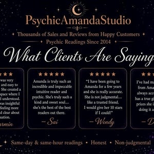Psychic Amanda reviews from happy clients