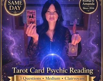 Tarot Card Psychic 3 Questions Medium, Clairvoyant, Insightful Detailed Reading All Areas by Amanda Same Day, Prediction , PDF