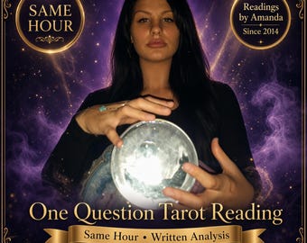 Same Hour One Question Written Analysis Tarot Reading |Written Report & PDF