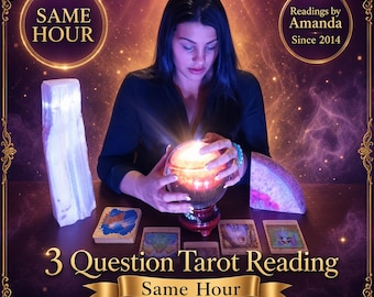 Same Hour Tarot Reading By Amanda 3 Questions Written Report & PDF
