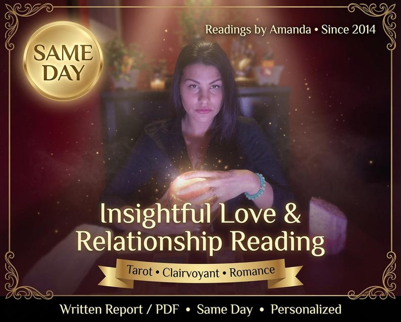 Psychic Amanda performing a psychic reading