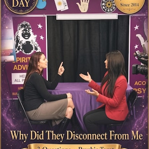 Why Did They Disconnect From Me? Why Did They Ghost Me? Psychic Tarot Reading Same Day by Amanda 3 Question Reading Written Report & PDF