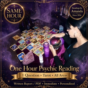 1 Hour Immediate Same Day Psychic Reading by Amanda 1 Questions Psychic Reading Tarot Card Psychic Reader Love, PDF