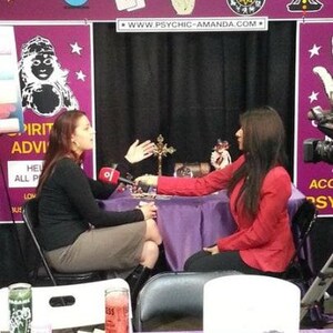 psychic amanda writing a report