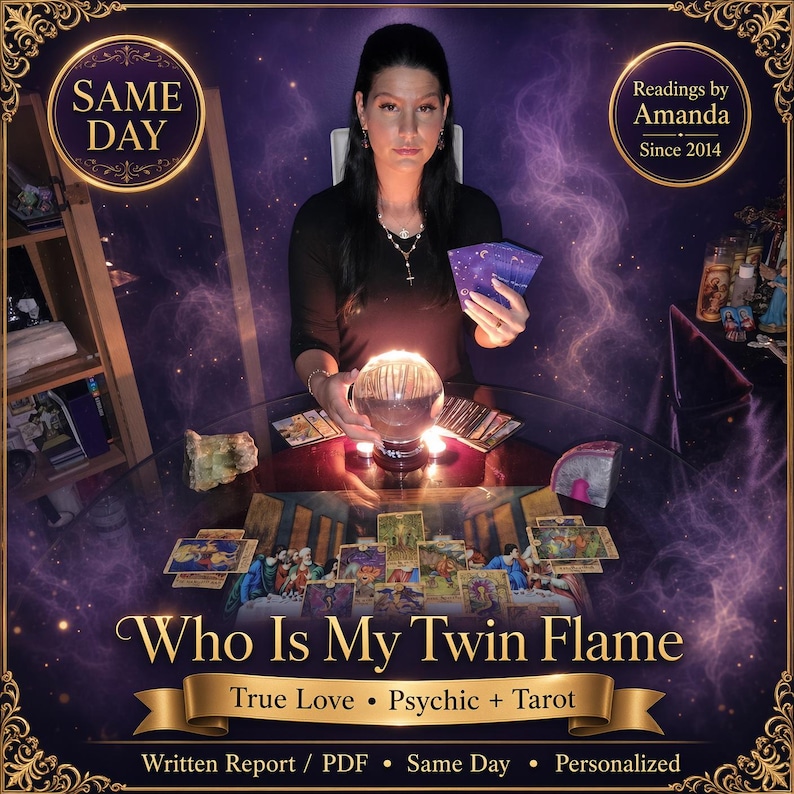 Psychic Amanda performing who is my twin flame reading