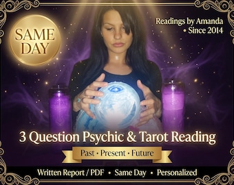 3 Questions Psychic Reading Using Tarot Cards, Insight Reveals Aspects Of Yourself & Others Past, Present Or Future PDF