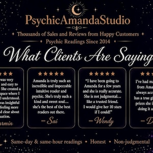 Psychic Amanda reviews from happy clients