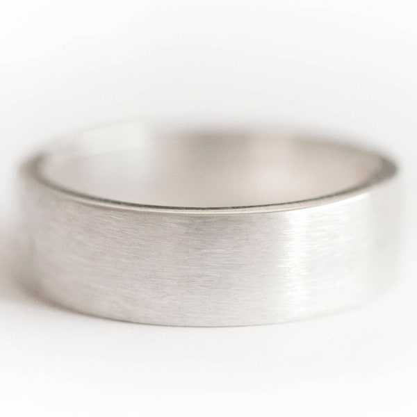 6mm silver ring, 6mm wide Silver Ring, Silver Band, Wide Silver Ring, Wide Silver Band, Brushed Silver Ring