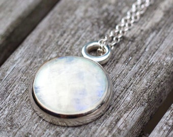 Ciondolo Blue Moonstone, Rainbow Moonstone, June Birthstone Jewellery, Moonstone pendant, moonstone jewellery, moonstone jewelry