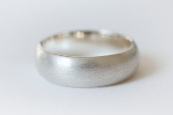 Chunky Silver Ring, Matte Silver Ring, Domed Silver Ring, Thick silver ring, Wide Silver Ring, Thick silver band, Chunky Silver Jewellery