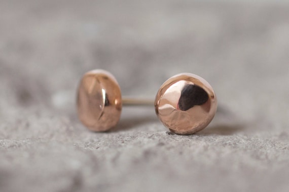 Rose Gold Earrings, Rose Gold Stud Earrings, Gold earrings, Gold Stud Earrings, Rose Gold Jewellery, Rose Gold Vermeil Earrings