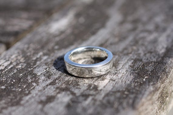 Timeless Handmade Sterling Silver Ring – 5mm Wide, Recycled Silver
