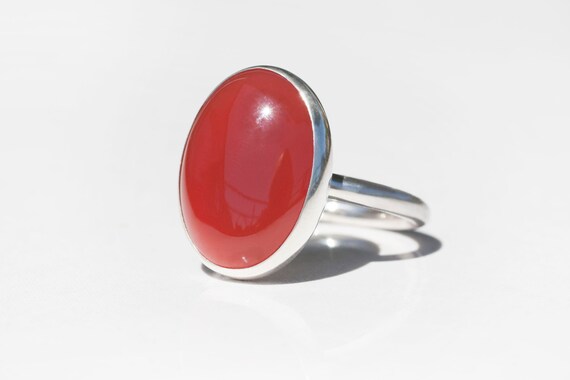 Carnelian Ring, Cornelian Ring, Carnelian Silver Ring, Cornelian Silver Ring, Oval Carnelian Ring, Oval Cornelian Ring