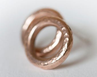 Rose Gold Earrings, Rose Gold Vermeil Earrings, Rose Gold Jewellery, Rose Gold Stud Earrings, Rose Gold Hoop Earrings