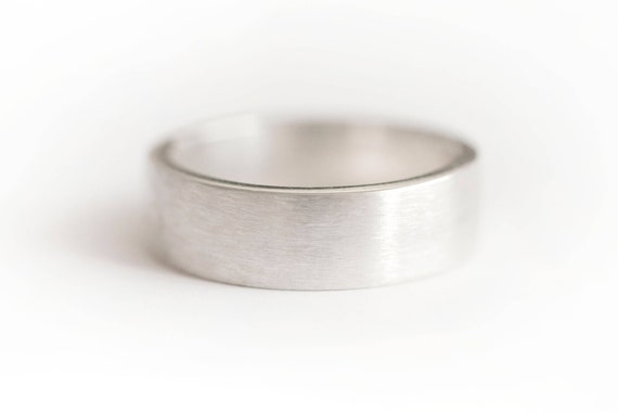 6mm silver ring, 6mm wide Silver Ring, Silver Band, Wide Silver Ring, Wide Silver Band, Brushed Silver Ring
