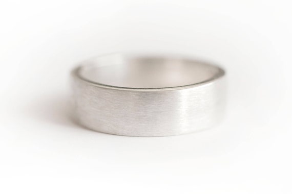 6mm silver ring, 6mm wide Silver Ring, Silver Band, Wide Silver Ring, Wide Silver Band, Brushed Silver Ring