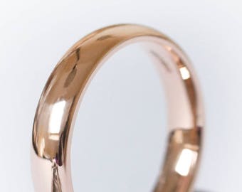 Rose Gold Wedding Ring, Rose Gold Wedding Band, Rose Gold Ring Court Ring, Red Gold Ring, Rose Gold Jewellery, Rose Gold Jewelry