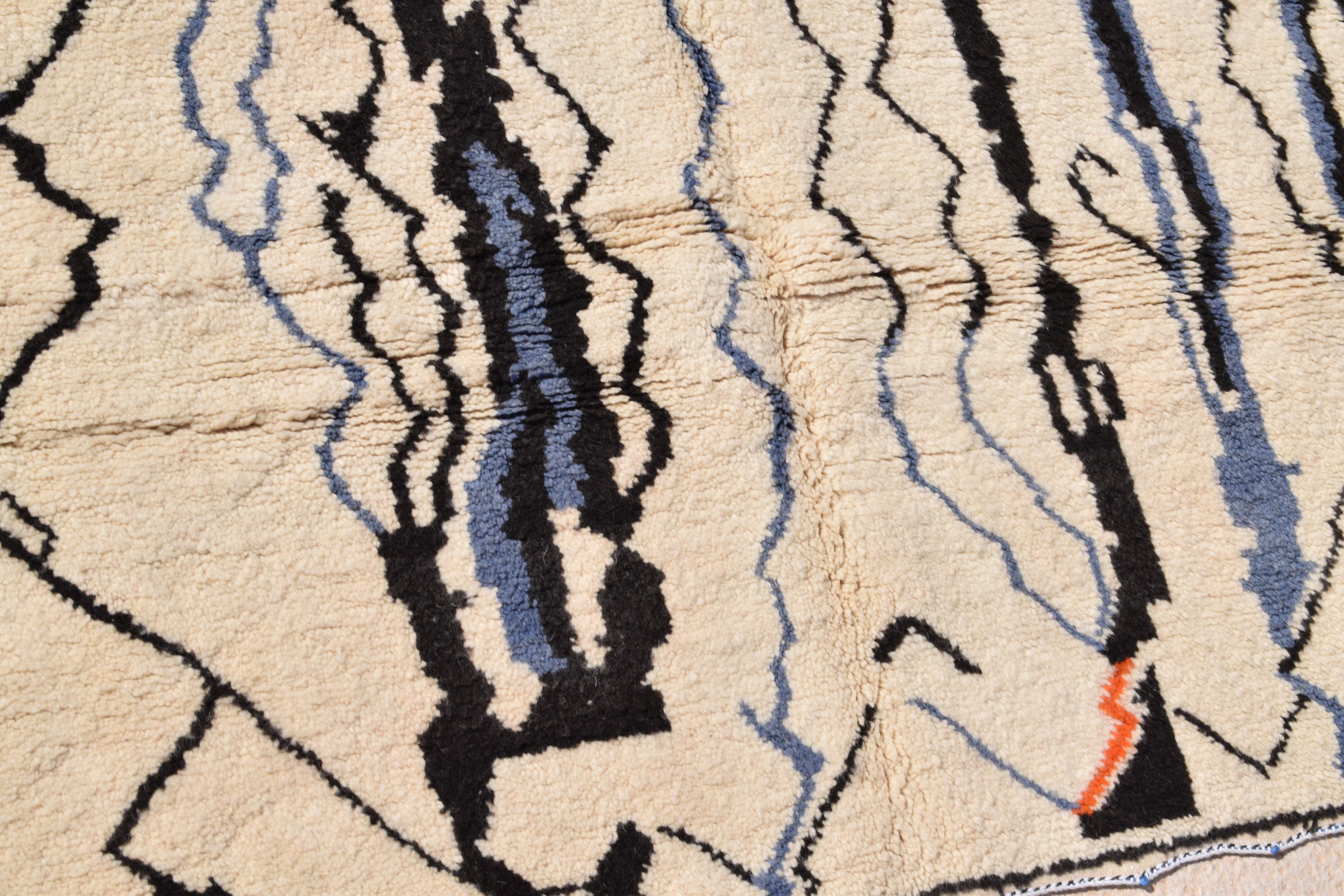 Azilal Tribe Rug Handmade Moroccan Carpet Tribale Wool Rug Etsy