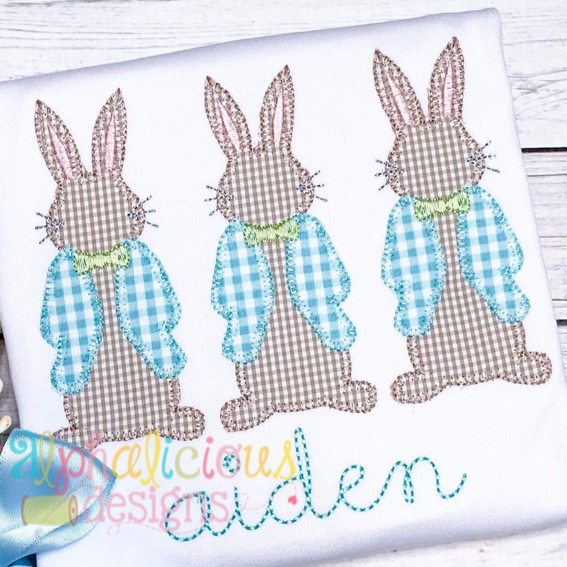 Mr. Peter Cottontail Three in A Row-blanket - Etsy
