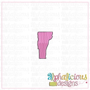Vermont - MINI - Relleno - Diseño de bordado - Diseño estatal - 3 tamaños - 9 formatos de archivo diferentes