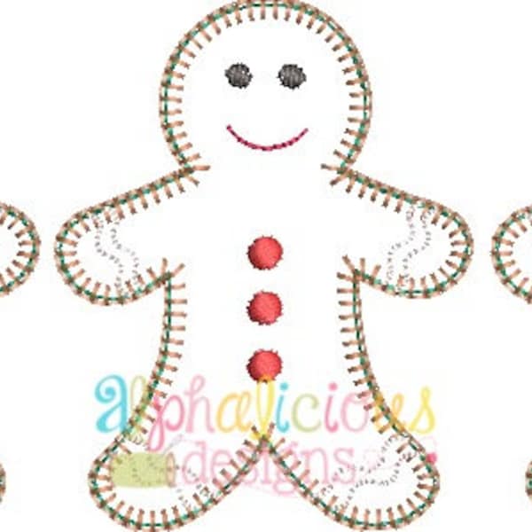 Gingerbread Applique Etsy