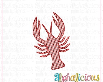 Crawfish - MINI sketch embroidery design