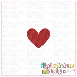 Heart - MINI - Fill - Embroidery Design - Valentine Design - 3 Sizes - 9 Different File Formats
