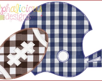 Fußball Applikation Design - Sport Applikation Design - Fußball Geist Shirt Design - Fußball Blanket Stitch Embroidery Design - Applikation
