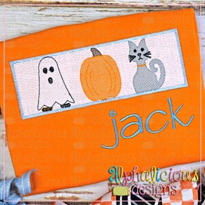 Gruseliges Trio - Faux Smock - Stickmuster - Sofortiger Download - 5 Größen - 9 verschiedene Dateiformate
