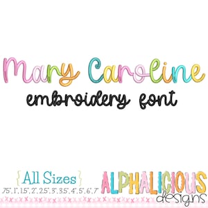 Mary Caroline Emb Font
