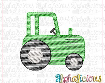 Tractor - MINI sketch embroidery design