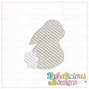 Bunny MINI SKETCH stitch machine embroidery design file- Easter Bunny