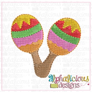 Maracas - MINI Fill embroidery design