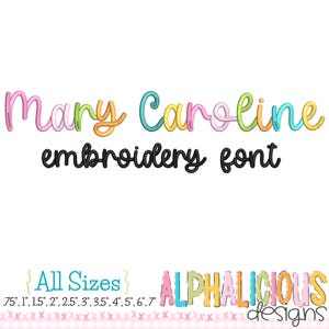 Mary Caroline Emb Font