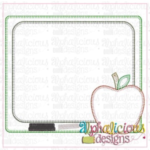 Back to School Blackboard - Blanket - Applique Design - Instant Download - Quick Stitch