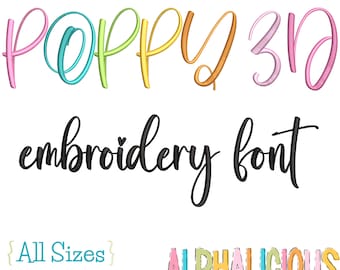 embroidery font