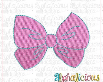 Bow - MINI sketch embroidery design