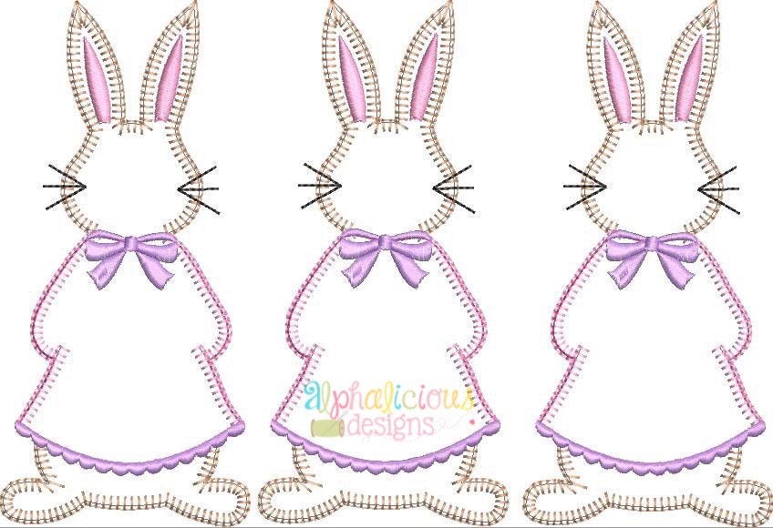 Mrs. Cottontail Three in A Row-blanket - Etsy