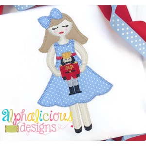 Clara - Blanket - Nutcracker Design - Applique Design - Instant Download - 5 Sizes - 10 Different File Formats