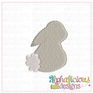 Bunny mini fill stitch machine embroidery design file- Easter Bunny