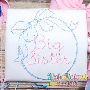 Big Bow Frame Applique Design: Triple Bean Stitch (Instant Download)