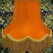 Burnt Orange and Gold Fabric Lampshade For Bedside Table Floor Standard Lamps Chandeliers Wall Ceiling Light Pendants