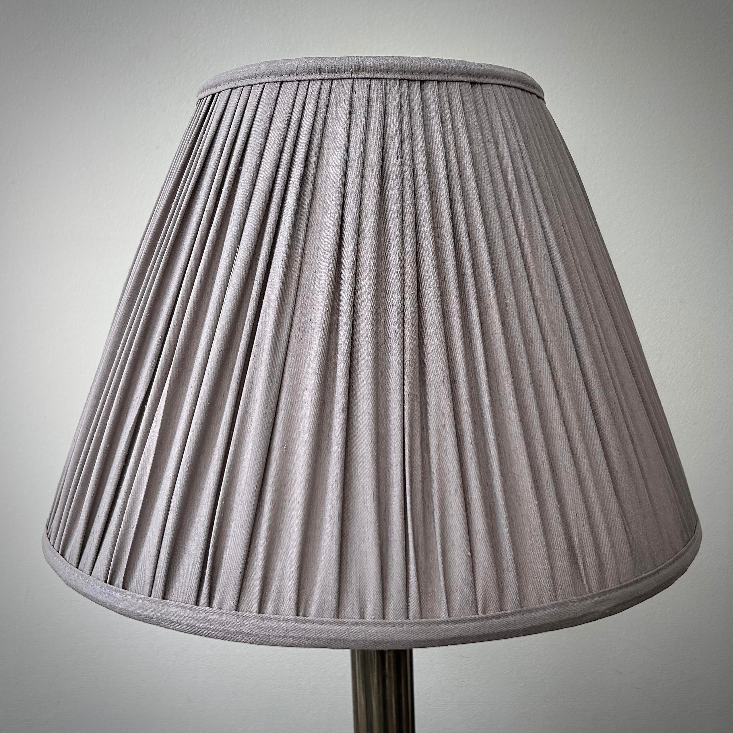 Taupe pleated lampshade deals