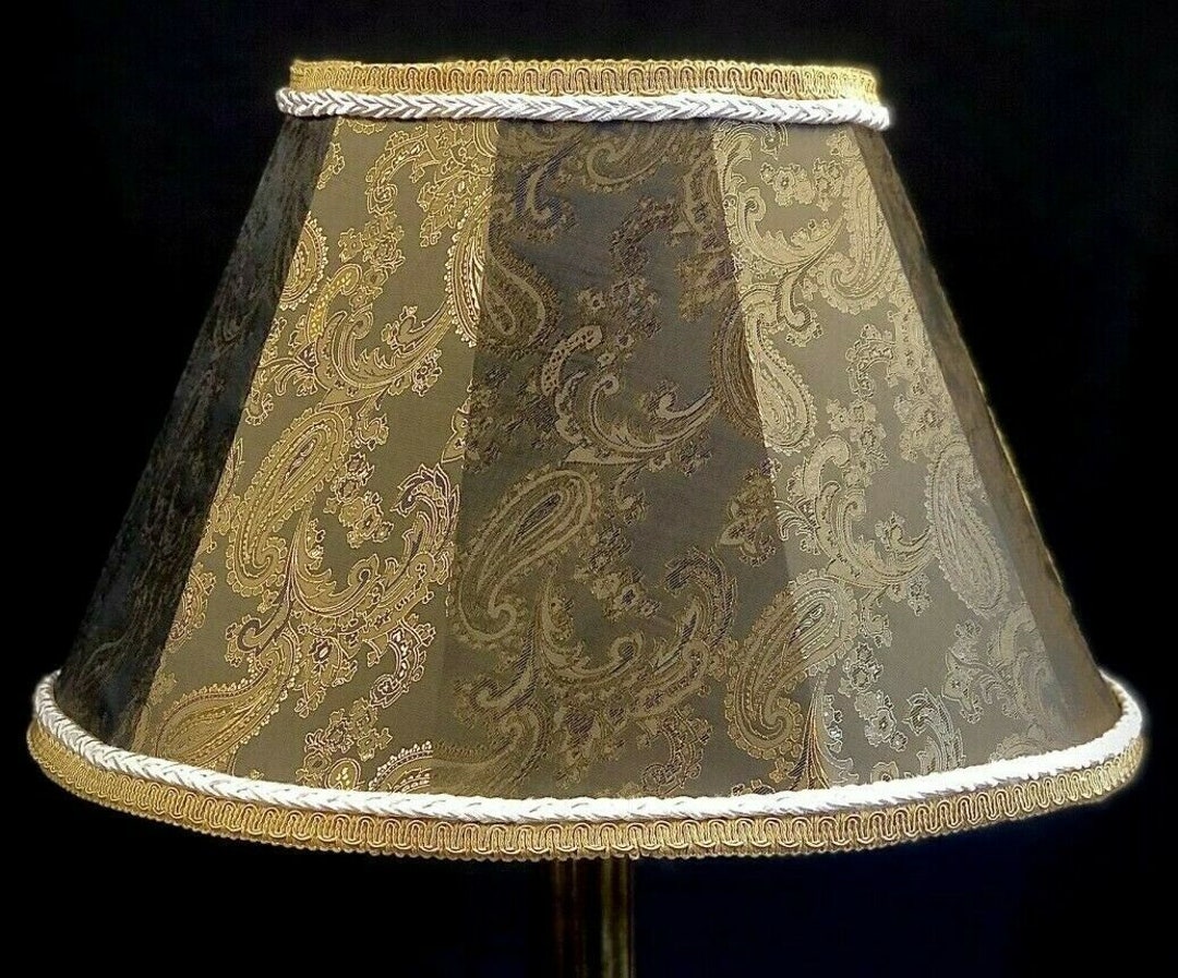 Dark Bronze Paisley Lamp Shades Table Lamps Standard Etsy UK