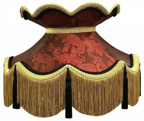 Red standard lamp shades deals