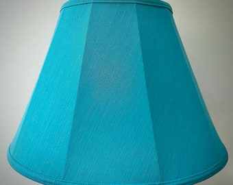 Teal Blue Contemporary Fabric Lampshade For Bedside Table Floor Standard Lamps Chandeliers Wall Ceiling Light Pendants