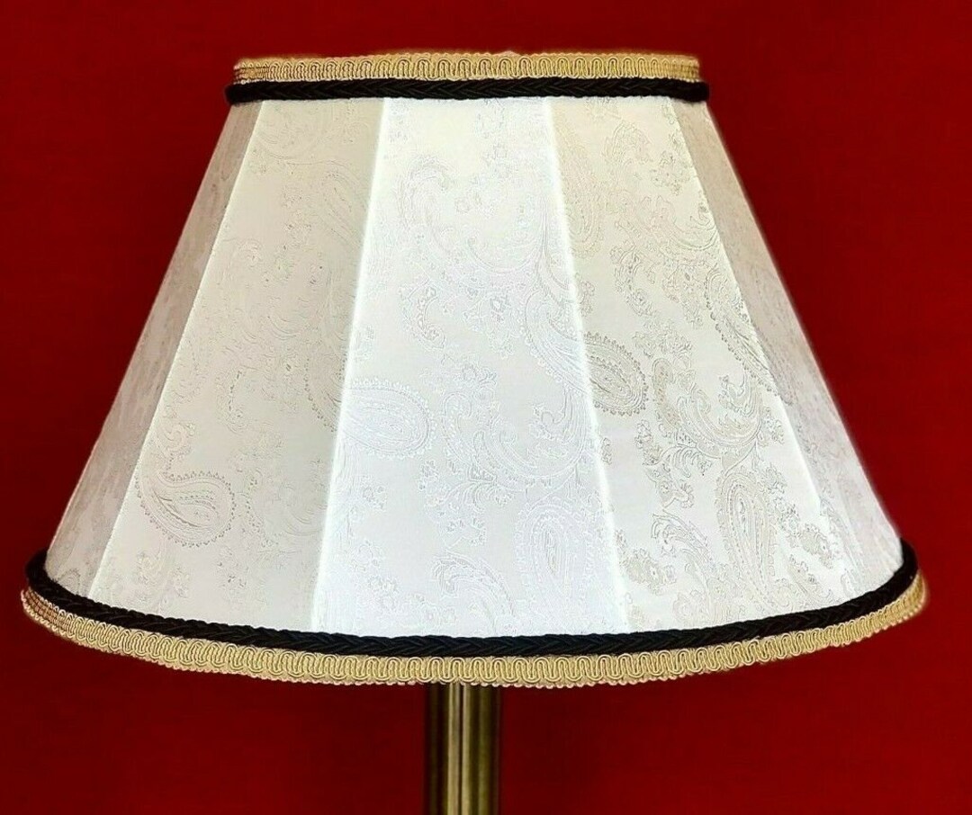 Ivory Cream Paisley Lamp Shades Wall Lights Table Lamps Etsy UK