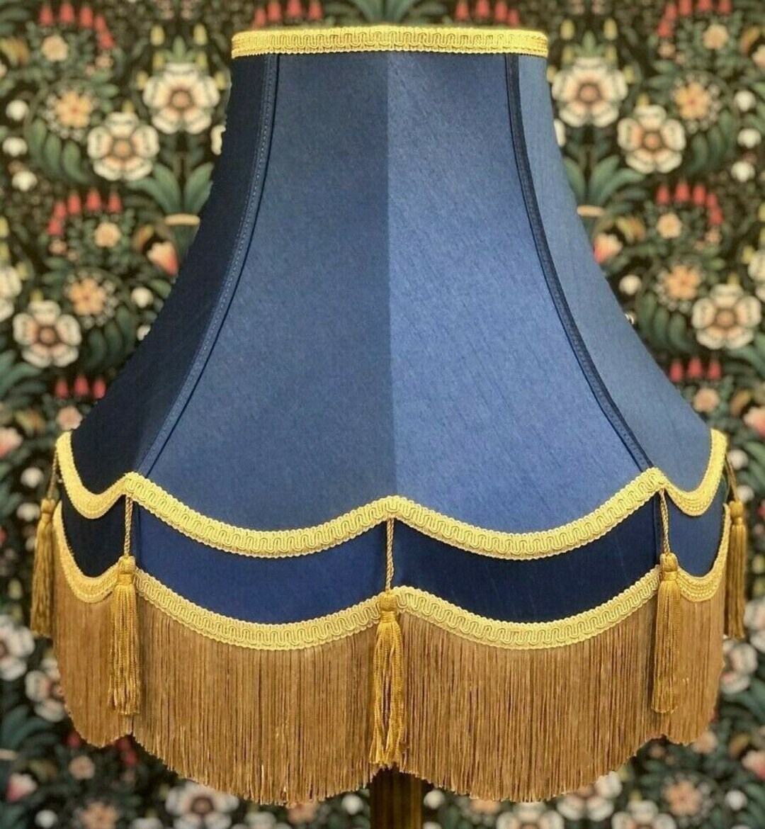 Navy Blue Lamp Shades Wall Lights Bedside Lampshades Etsy UK
