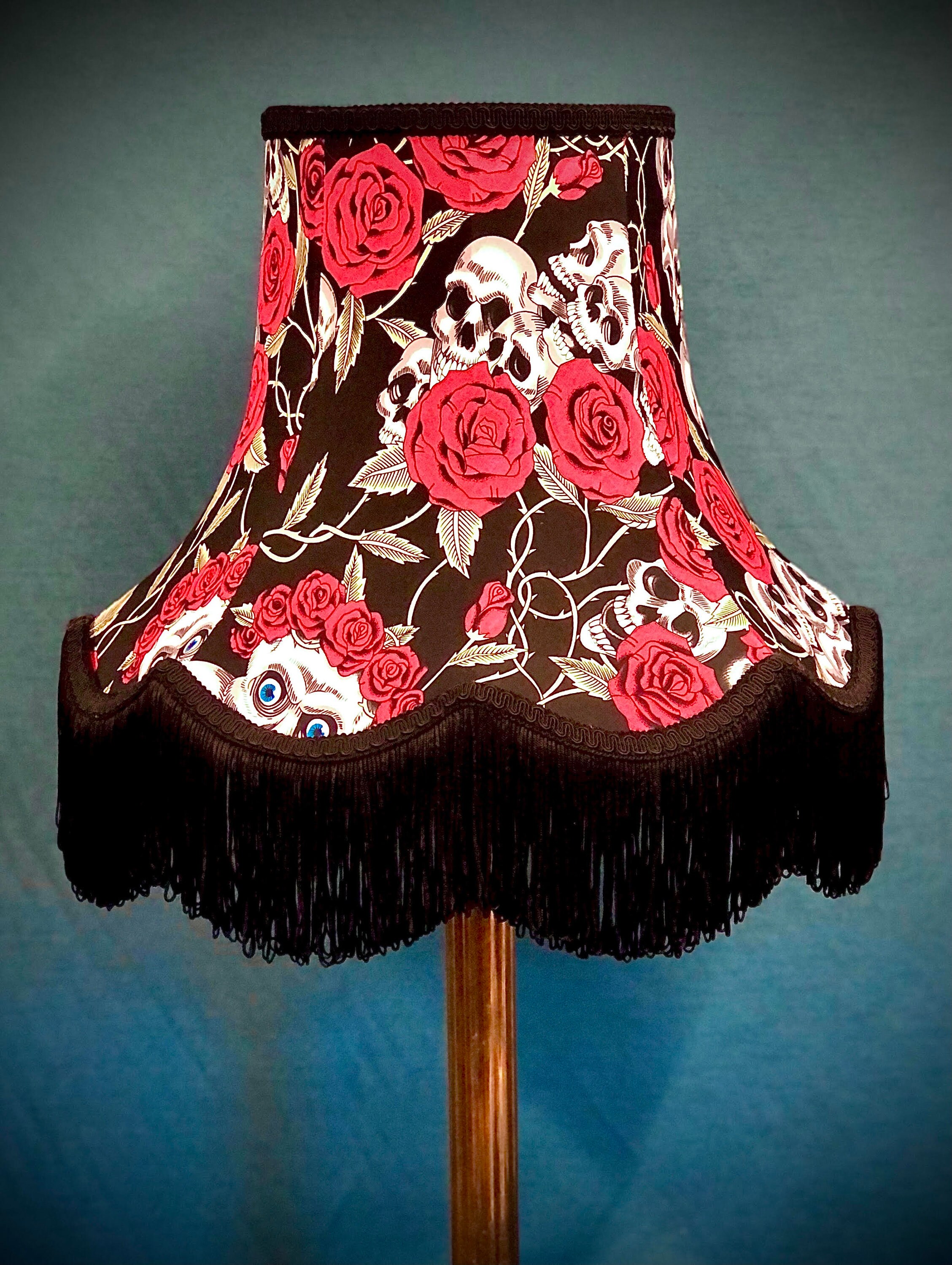 Gothic Fabric Lampshades ideal for Gothic Bedside Lampshades Etsy