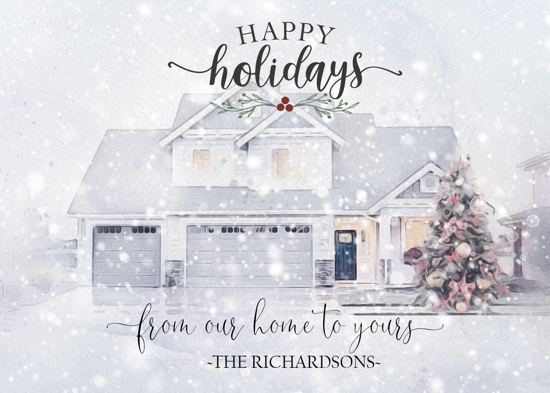 Personalized Christmas Card Printable - Il Fullxfull.2494028290 Evk5 